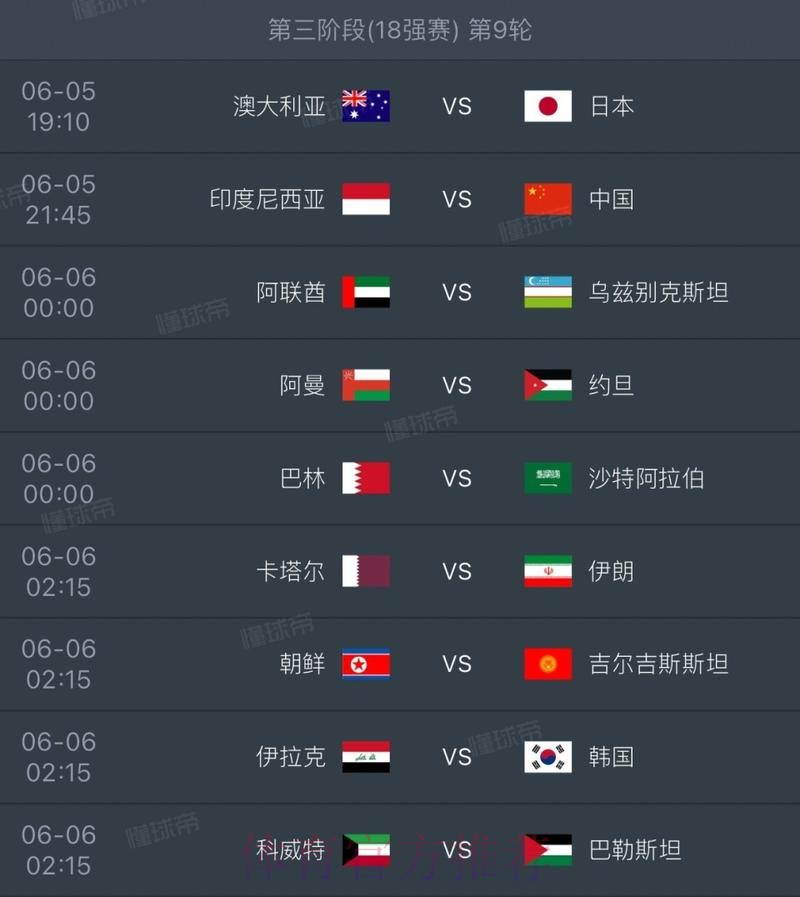 2026世界杯每日赛程详细 2026世界杯每日赛程详细